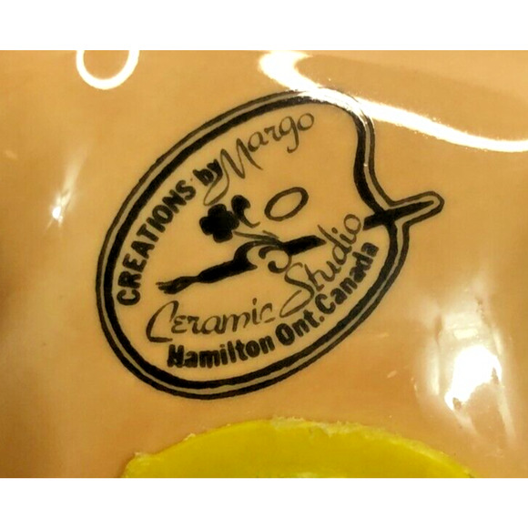 Vintage Smurfs Piggy Bank Creations by Margo Ceramic Studio Canada 1980s Cartoon - Picture 5 of 5